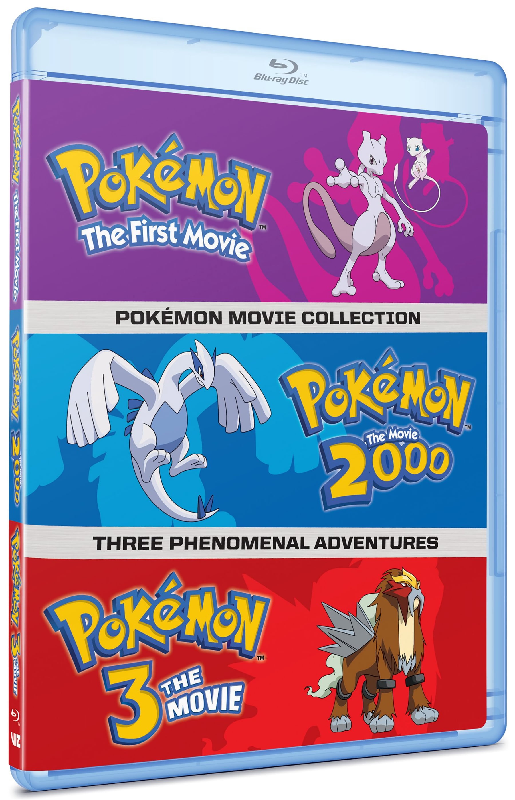 Viz Media Pokemon 1-3 Movies Collection on Blu-ray, Anime