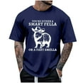 thumbnail image 5 of Black T Shirts for Men Tall Short Sleeve Big & Tall Polo and Athletic Tshirts Slim Fit Printing Boat Neck Casual Beach Basic Activewear, 5 of 5
