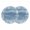 Mist Blue, variant on Blue Coastal Round 15 Inch Placemats Set of 4, Summer Ocean Sea Waves Starfish Corals HeatResistant Non Slip Place Mats for Dining Table, Wipeable Braided Kitchen Table Mats for Housewarming