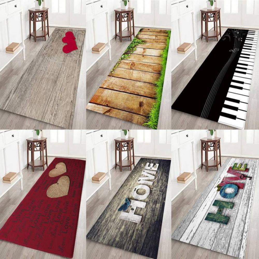 3D Printed Piano/Wooden letters Living Room Rug Carpet Floor Door Mat Anti-slip 