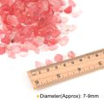 thumbnail image 2 of 400g/0.88lb 7-9mm Caídas Virutas Piedra, Natural Triturado Cristal Cuarzo Irregular Pulido Piedras Grava Decoración para Acuario Plantas Jarrón Relleno, Rosa Rojo, 2 of 6