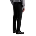 thumbnail image 2 of Haggar Men's Dress Pant Straight Fit Stretch Trousers Super Flex Waistband, Black, 2 of 2