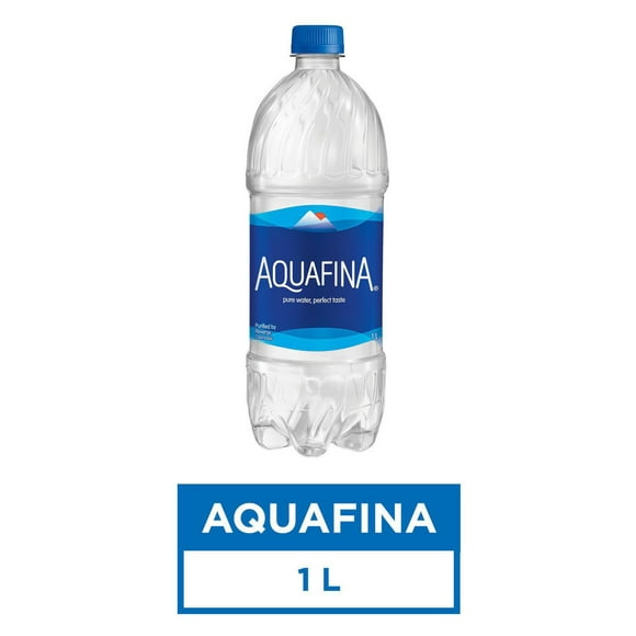Aquafina Purified Water, 1L Bottle, 1L