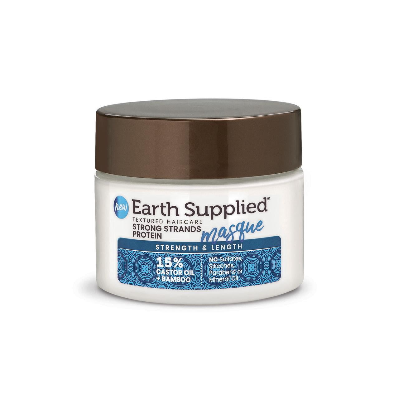 Earth Supplied Strength & Length Strong Strands Protein Masque 15% Castor Oil, 12 FL OZ