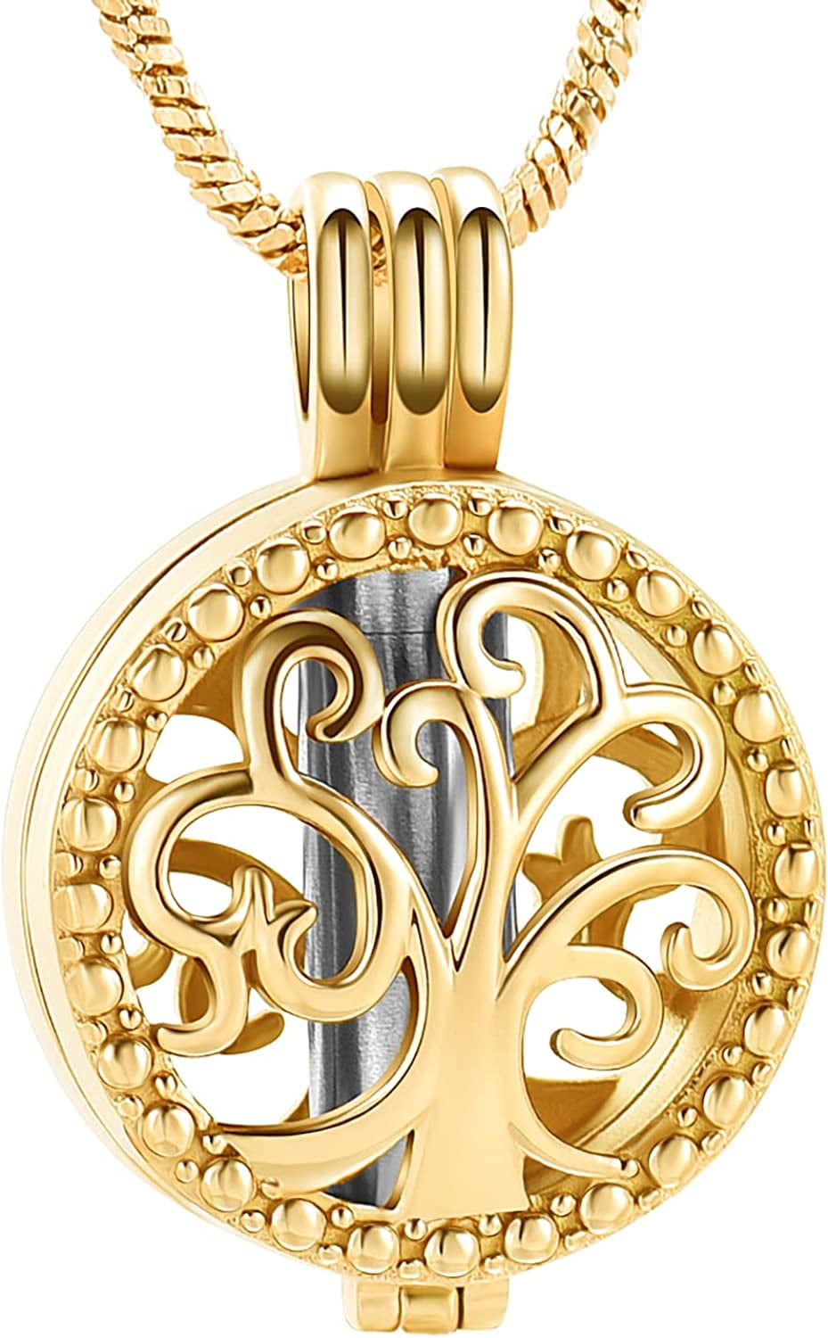 Cremation Jewelry Tree of Life Urn Necklace Keepsake Ashes Hair