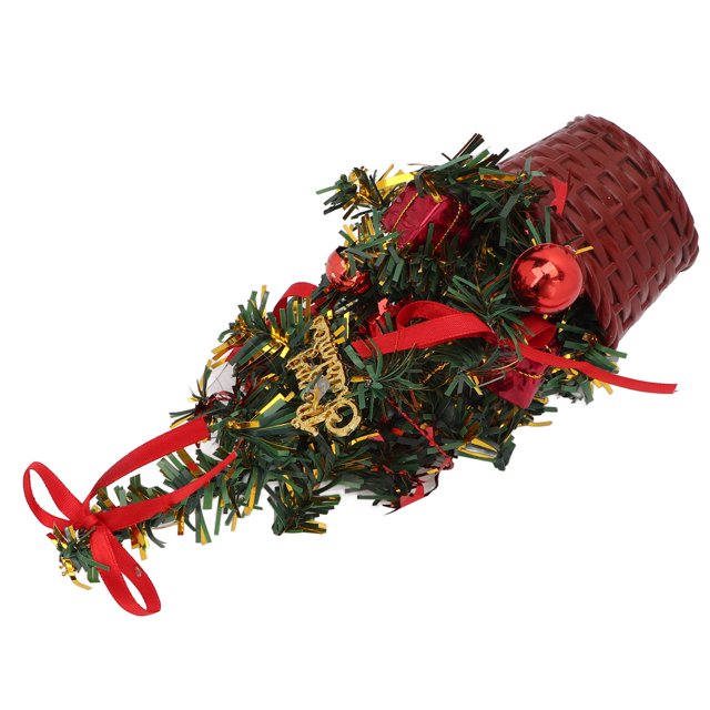 Mini Árbol de NaviDad de 7,9 Pulgadas Con Base ESTABLE MINI ÁRBOL DE NAVIDAD