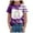 Purple, variant on Toddler Girl Halloween Shirt Cutest Pumpkin in The Patch T-Shirt Pumpkin Graphic Short Sleeve Tee Tops Pumpkin Costume Toddler (Yellow,5-6 Years)