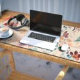 thumbnail image 3 of Long Mouse Pads for Desk,Pioneer Flower Floral Print Pattern Desk Mats on Top Of Desks, Desk Mouse Pad Extra Large with 3mm Non-Slip Base and Stitched Edge for Gaming,Office,Work,Home 35.4"x15.7", 3 of 6