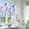thumbnail image 2 of LALILO Kitchen Curtains and Valances Set of 3 36" Blue Window Treatment Tiers for Window Decor, 2 of 5