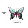 thumbnail image 2 of Arte del hierro mariposa hogar colgante de pared puede colgar pared jardín césped decoración interior al aire libre color 2, 2 of 10