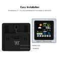 thumbnail image 2 of Amdohai Touch Color LCD Screen Wireless Weather Station Alarm Clock Indoor & Outdoor Thermometer Hygrometer with USB Port Snooze Function--Black, 2 of 7