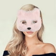 thumbnail image 5 of Unique Bargains 1 Pc Long-haired Foxes Party Mask Pink Plastic, 5 of 5