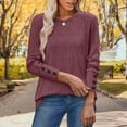 thumbnail image 7 of Trendy Tops for Women 2026 Christmas Fashionable Loose Casual Long Sleeved Round Neck Christmas Printed Top Casual Soft Basic Tee Tops Fall Outfit Clothes, 7 of 7