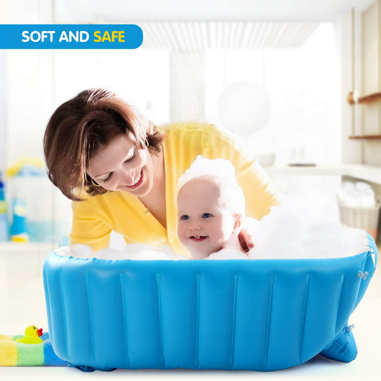 Newborn Bath Floating Pad Mat Baby Bath Tub Pad Baby Shower Portable Air  Cushion Bed N NewBorn Safety Security Bath Seat Support