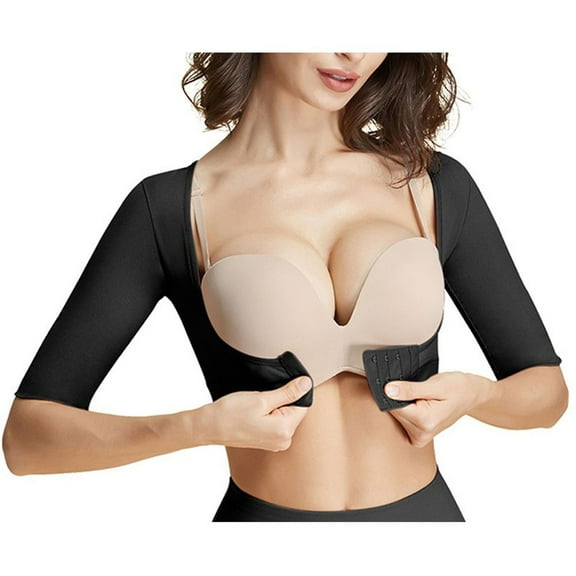 Black Arm Shaper after surgery arm compression sleeve clothing posture corrector Shaper suit top