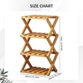 thumbnail image 3 of The 9-Tier No-Assembly Bamboo Rack, 2026 Upgraded Foldable 9 Tier Bamboo Corner Shoe Rack, Space-Saving Organizer for Shoes, No Assembly Narrow Shoe Shelf for Entryway Closet Dorm, 3 of 4