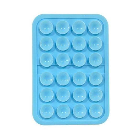 Silicone Suction Cup Mobile Phone Holder - Blue
