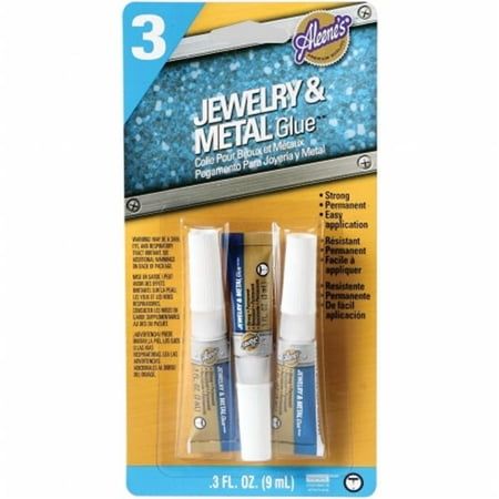 Aleene's Jewelry & Metal Adhesive Glue, 3 Count (Best Glue For Gluing Metal To Metal)