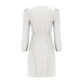 thumbnail image 3 of Soldes! Cameland Robe à Capuche pour Femme, Mode, Unie, Manches Longues, Col Rond, à Cordon, Chandail, 3 of 5