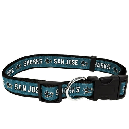 UPC: 0849790079847 | Pets First NHL San Jose Sharks Cat and Dog Collar – Heavy-Duty Durable & Adjustable Collar Small