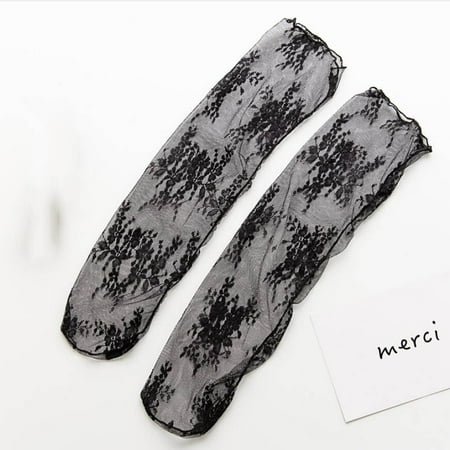 

EQWLJWE Fashion Women Mesh Ladies Breathability Lace Thin Socks Women’s Stockings Socks Holiday Clearance