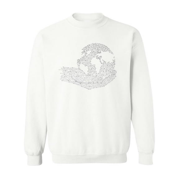 The World In My Hands Sweatshirt Men -Image by Shutterstock, Male Medium