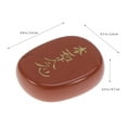 thumbnail image 3 of EeaseCA Engraved Red Jasper Reiki Chakra Gemestone Palm Stones Healing Crystals Pattern 3 (Dark Red), 3 of 7