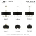 thumbnail image 3 of Livex Lighting - Huntington - 3 Light Semi-Flush Mount In Transitional, 3 of 9