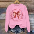 thumbnail image 5 of Jjayotai Women's Cute Fall Clothes, Christmas Sweatshirt, Long Sleeve Crewneck Casual Pullover, Funny Bow Print Top Pink-2 XS, 5 of 6