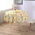 thumbnail image 5 of Round Tablecloth 60 Inches Floral Round Table Cloth Waterproof Fall Decorative Flower Table Cover for Dining Table, Party, Picnic, Camping,, 5 of 5