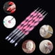 thumbnail image 5 of 5 uds. De herramientas para puntear uñas, cepillo de silicona para uñas, doble cabeza, Gel Uv, punteado, dibujo, pintura, bolígrafo, herramientas de dibujo para esculpir arcilla (rosa y transparente) Ormromra CZMR-HY23, 5 of 5