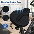 thumbnail image 4 of Gel Bike Seat Cushion Cover - Extra Soft & Breathable Exercise Bicycle Seat Pad with Wide Foam Padding for Men & Women - Fits Cruiser, Stationary & Road Bikes, 4 of 7