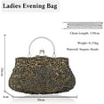thumbnail image 2 of Evening Clutch Bag for Women Vintage Beaded Sequin Handbag Bridal Wedding Purse, 2 of 5