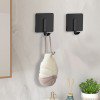 thumbnail image 1 of Paquete de 2 ganchos de pared de acero inoxidable | Ganchos adhesivos resistentes a la corrosión para cocina, baño y armario | Organizador de toallas y perchas, 1 of 7