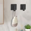 Paquete de 2 ganchos de pared de acero inoxidable | Ganchos adhesivos resistentes a la corrosión para cocina, baño y armario | Organizador de toallas y perchas
