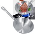thumbnail image 2 of Ymiko Frying Pan,Stainless Steel Frying Pan Single Handle Fried Pan Cookware for Home induction Cooker,Stainless Steel Frying Pan, 2 of 8