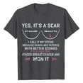 thumbnail image 2 of EGNMCR Breast Cancers Awareness T-Shirt For Women Pinks Ribbon T-Shirt Casual Short Sleeve Round Neckline T-Shirt, 2 of 5
