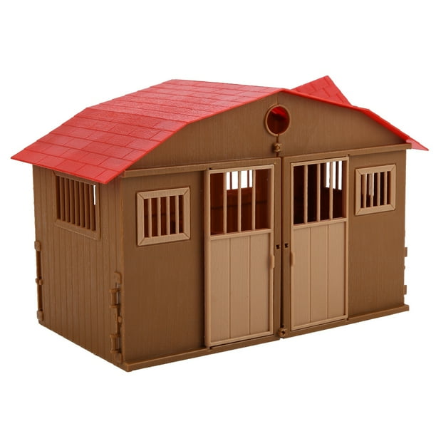 Juego de accesorios de juguete de granja para niños, minimodelo de escena de granja de simulación