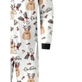 thumbnail image 5 of Meihuid Christmas Pajamas for Family Matching Xmas Christmas Pjs Set Santa Claus Cartoon Print Cute Holiday Family Sleepwear, 5 of 9