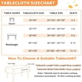 thumbnail image 3 of Fall Rectangle Tablecloth 60 x 84 Inch, Thanksgiving Autumn Harvest Maple Leaves Table Cloth, Spill Proof Wipeable Washable Rectangular Table Covers for Party Picnic Dinner Decor, 3 of 6