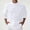 White-b, variant on Mens T-Shirt 3/4 Sleeve Crew Neck Henley Shirt Loose Fit Blue Shirt with Button Summer Vacation Beach Shirts