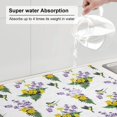 thumbnail image 5 of Sikiie Lavender Flowers Dish Drying Mat, Kitchen Counter Mat, Self Drying Mat for Kitchen Counter Dish Drying Pad ,for Dishes, Utensils, Pots and Pans（24" x 18"）, 5 of 7