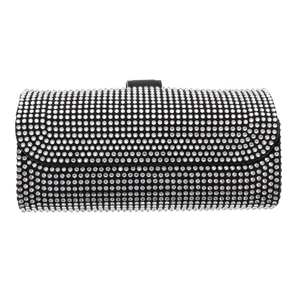 1pc Coche EyeGlasses Rhinestone Case Vehículos Gafas Clip Automóvil Gafas Holder