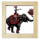 thumbnail image 1 of El rendimiento de la minoría china vestir tótem elefante Pantalla de escritorio de pared de fotograma cuadrado, 1 of 4