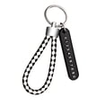 thumbnail image 1 of VONKY Car Key Ring Anti-lost Rubber Keyring Knitted Portable Car Key Chain, Black Number Plate and White Keyring, 1 of 6