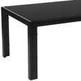thumbnail image 5 of Franklin Collection Sleek Black Glass Coffee Table with Black Metal Legs, 5 of 5