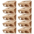 thumbnail image 5 of 10 portavasos con asa de cartón kraft con doble apertura, bandeja desechable para café, bebidas frías o calientes, para comida, leche, té y comida para llevar., 5 of 5