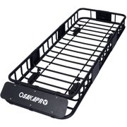 Yone jx je 64" Rooftop Cargo Carrier Basket Motoring Roof Rack,Top Mount Roof Rack Steel,Car Top Luggage Holder, Steel Construction,Black