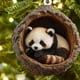 thumbnail image 2 of Animal 2D 1Pcs 2D Acrylic Ornaments Clear Flat Hanging Decorations for Year-Round Festive Home and Holiday Tree Decor 8cm JASKFLY, 2 of 3