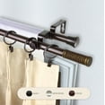 thumbnail image 3 of Otto 13/16" Double Bay Window curtain rod Adjustable 20"-36", 38"-72" - Cocoa,(ABay-11-7D), 3 of 3